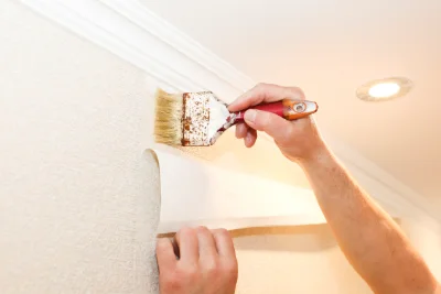Pose de papier peint à Borée — revêtements muraux et toiles de verre